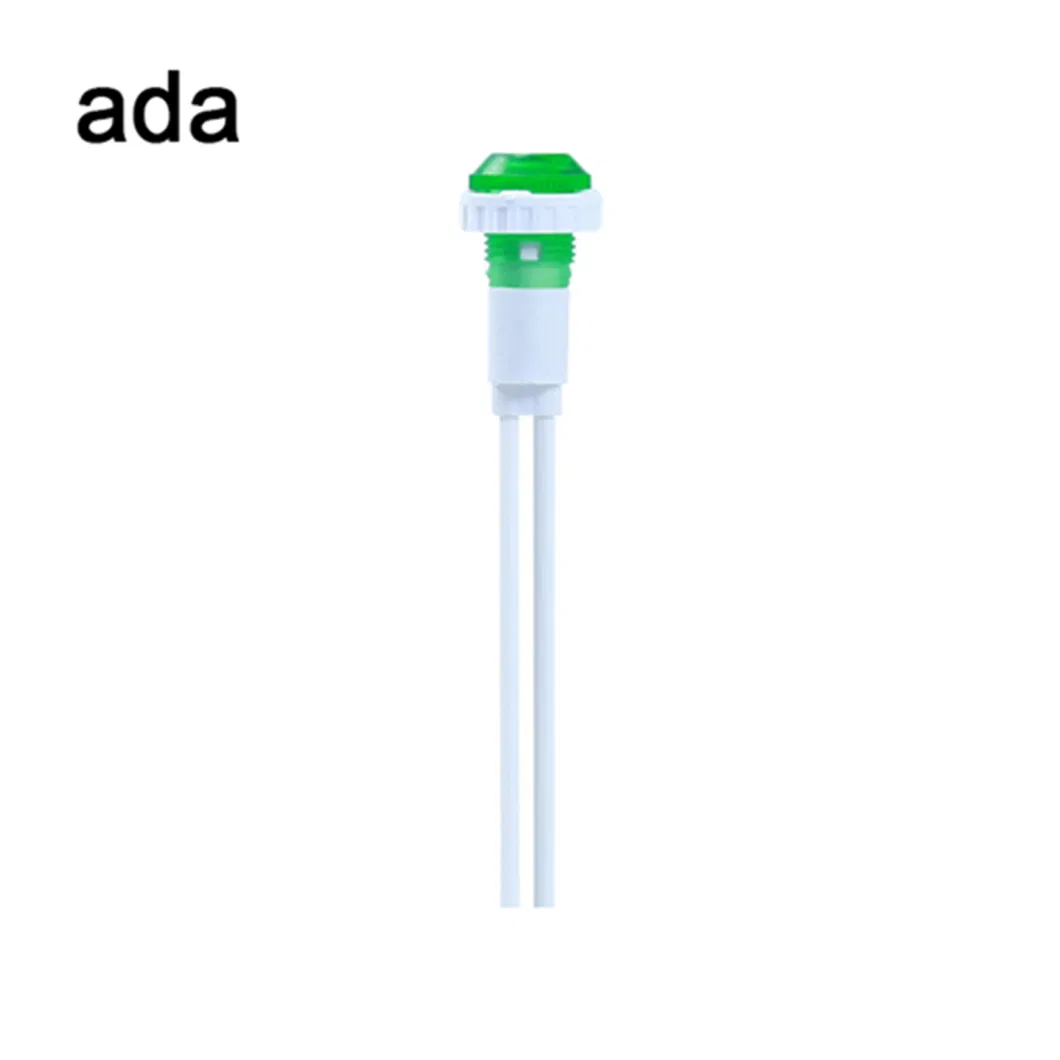 Luz de indicador LED de plástico de 110 V A-19 Luz piloto de neón de 10 mm 0